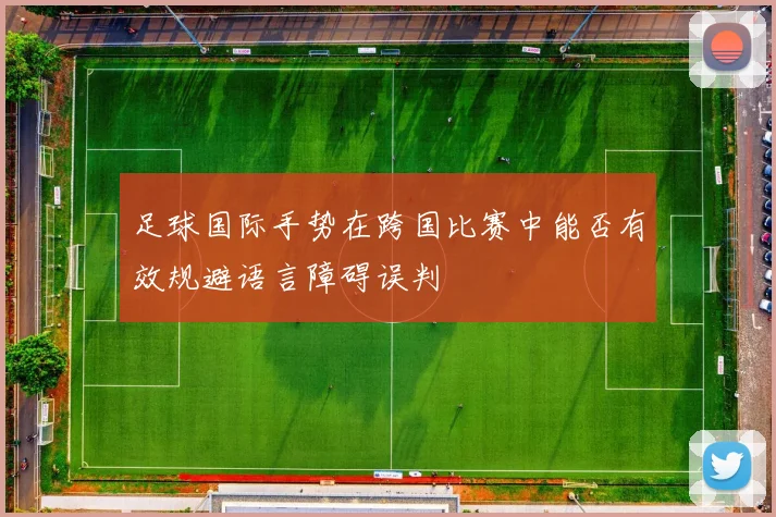 足球国际手势在跨国比赛中能否有效规避语言障碍误判